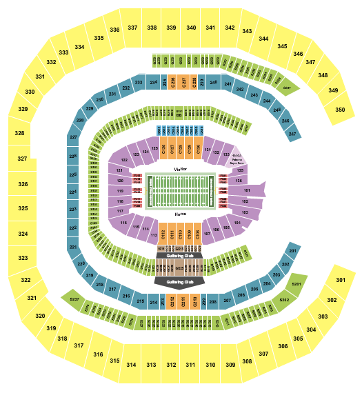 Mercedes-Benz Stadium SEC Football Seating Chart